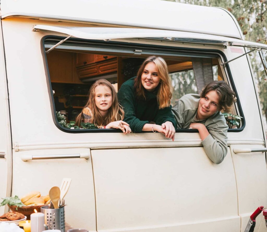 Family enjoying road trip together with healthy smiles in Brentwood, CA