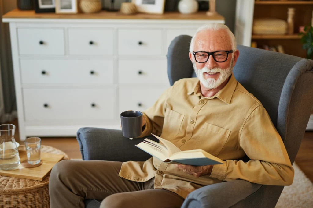 patient smiling comfortably after gentle dental care at Ackerman & Towson Dentistry